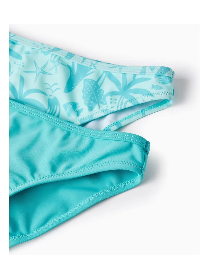 2 Maillots de bain pour Fille 'Coraux Marins'  EXPLORING AUSTRALIA - Vert clair