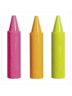 24 Maxi Crayons Cire Couleurs Assorties - N/A