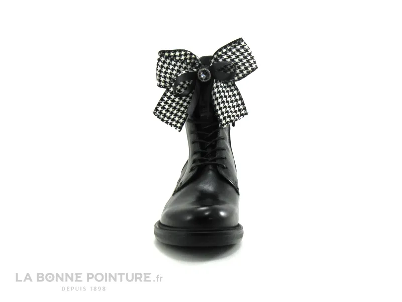 Achat chaussures Mjus Femme Boots, vente Mjus 544664-101-6002 Noir - Ruban pied de poule - Boots