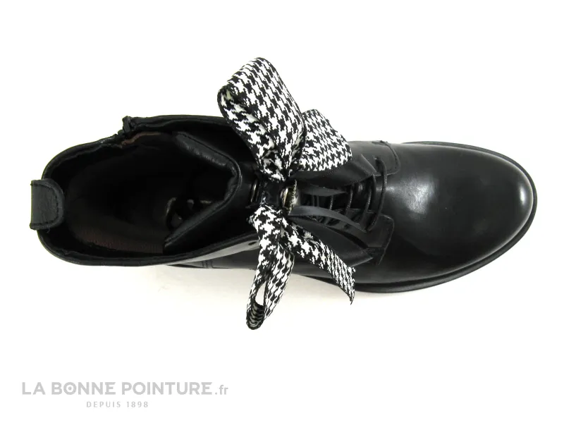 Achat chaussures Mjus Femme Boots, vente Mjus 544664-101-6002 Noir - Ruban pied de poule - Boots