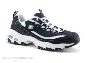 Achat chaussures Skechers Femme Chaussure de Sport, vente Skechers D Lites Biggest Fan navy - 11930 - Basket semelle epaisse