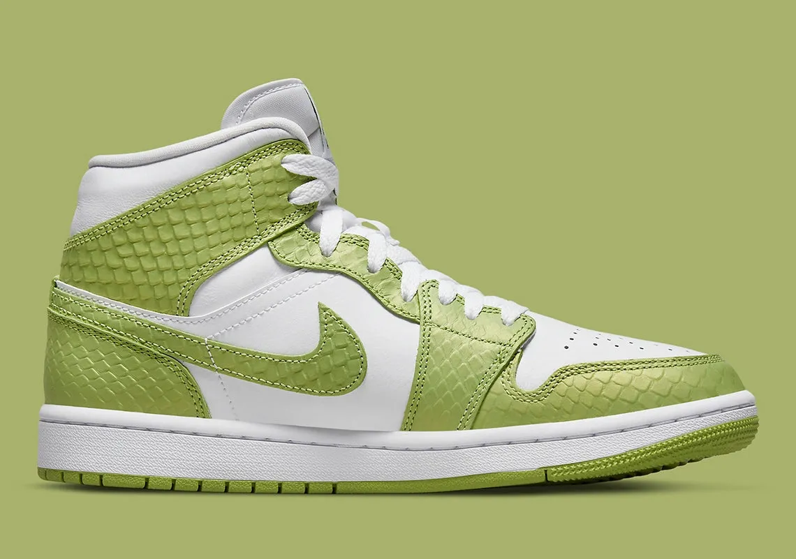 Air Jordan 1 Mid Green Python