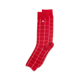 Alfredo Gonzales - Chaussettes carreaux rouge