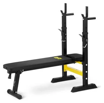 Banc de musculation multifonction avec support de barre et barres doubles poids maximal de l’utilisateur: 110 kg sport fitness m