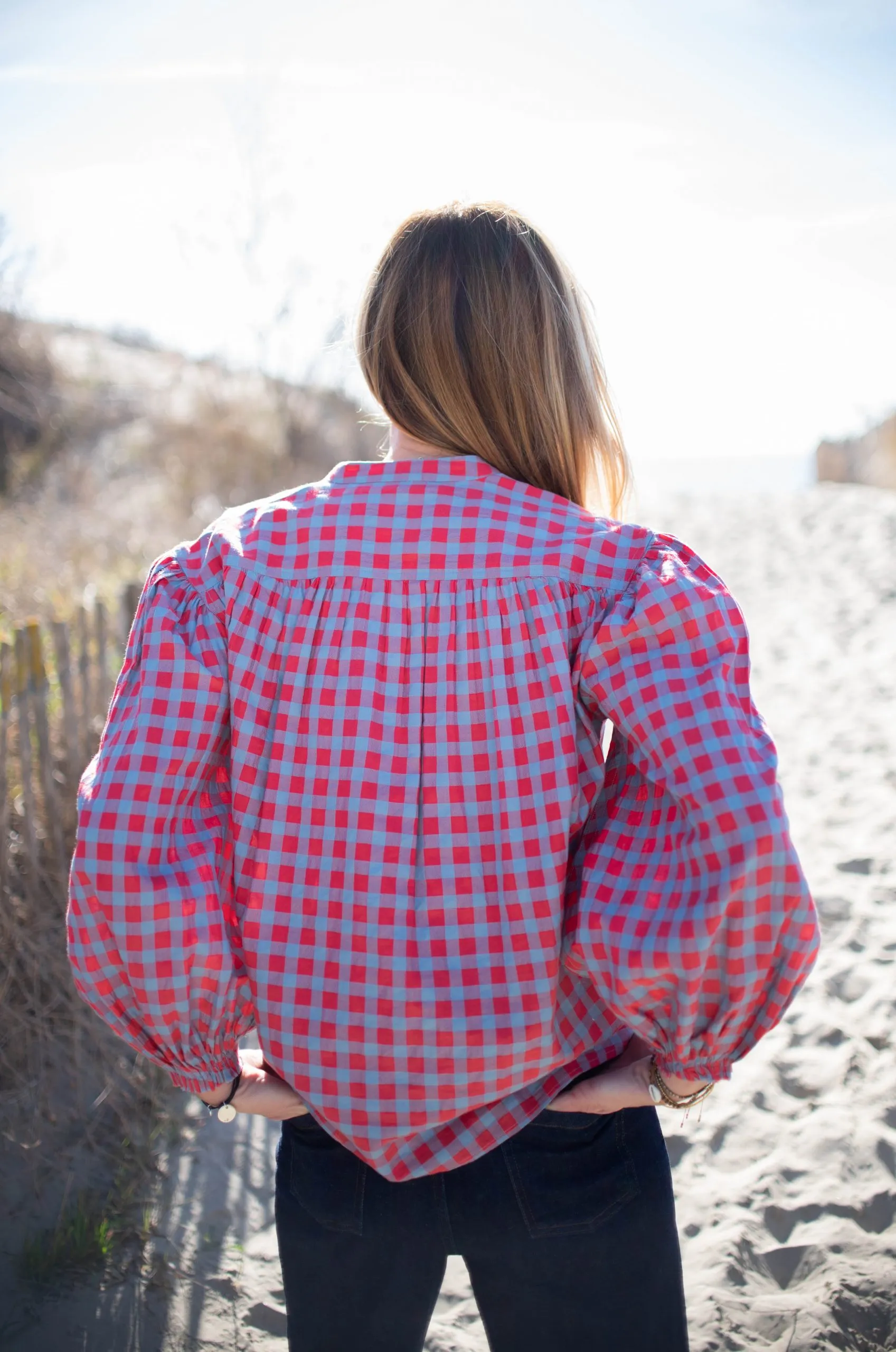 Blouse Maguette Rouge à Carreaux - Laurence Bras | Les Chiquettes