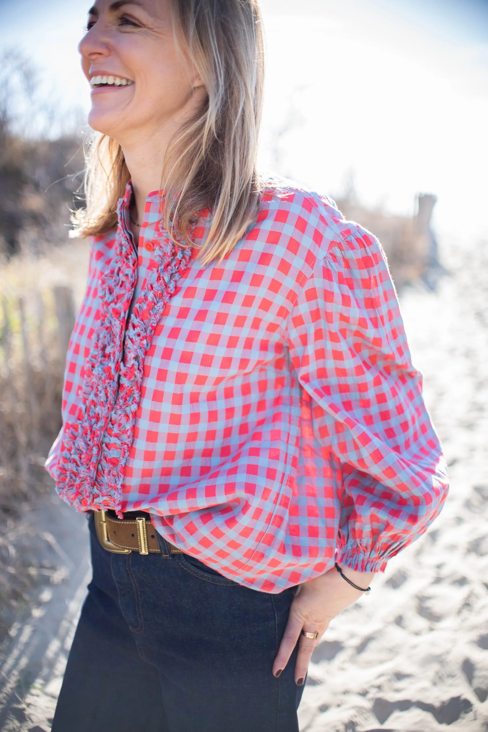 Blouse Maguette Rouge à Carreaux - Laurence Bras | Les Chiquettes