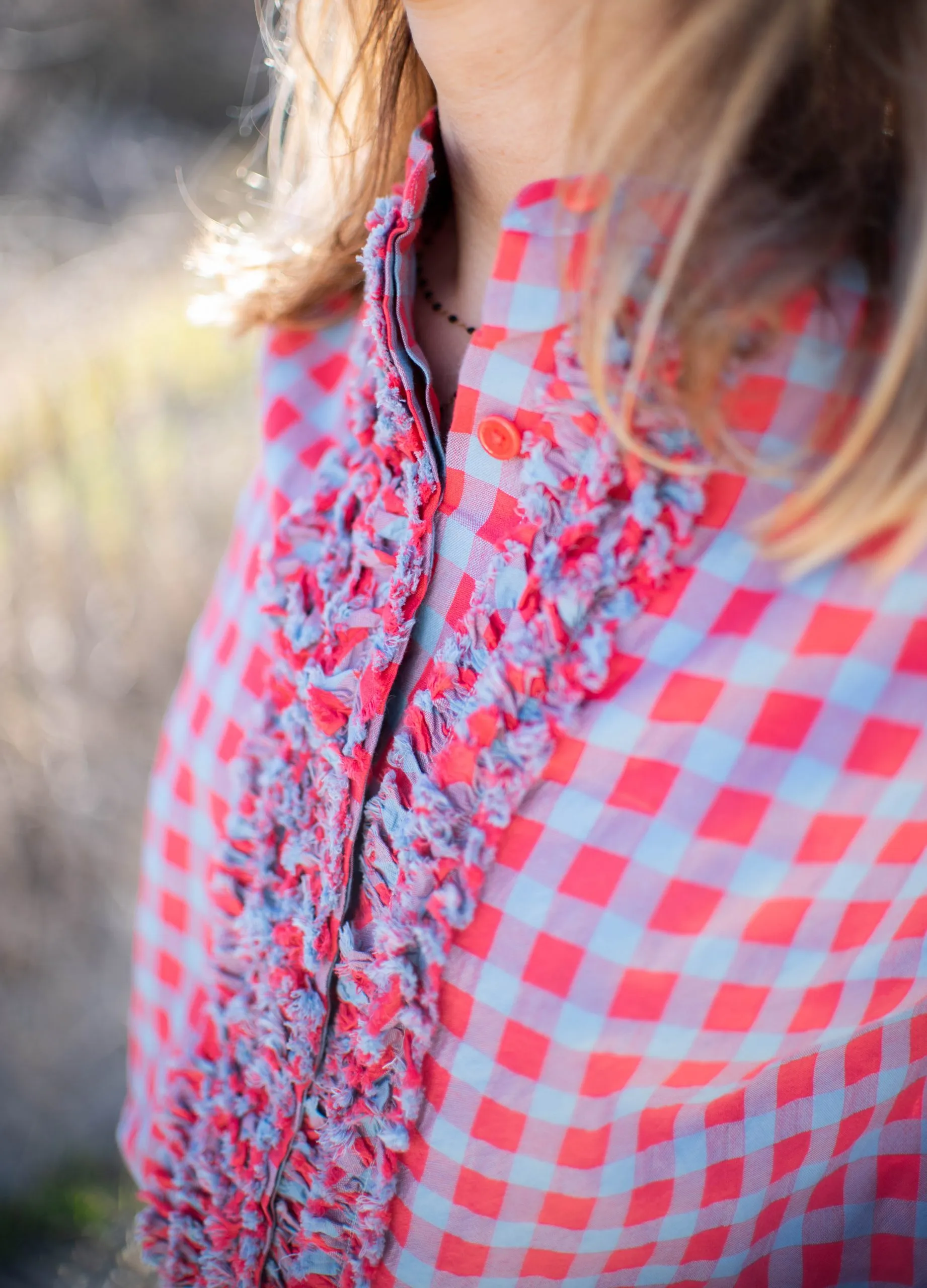 Blouse Maguette Rouge à Carreaux - Laurence Bras | Les Chiquettes