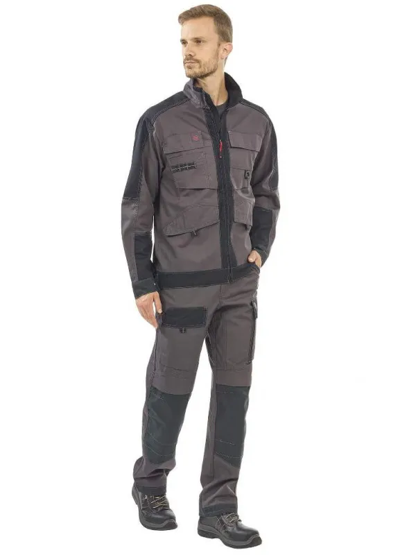 Blouson de travail gris charcoal / noir shear