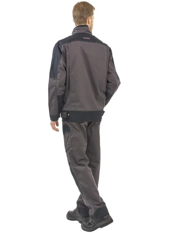 Blouson de travail gris charcoal / noir shear