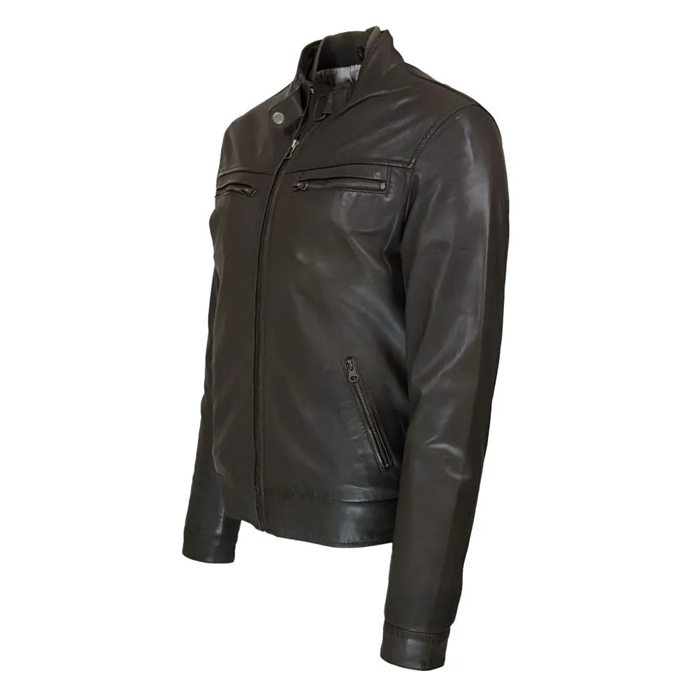 blouson homme cuir alabama style motard