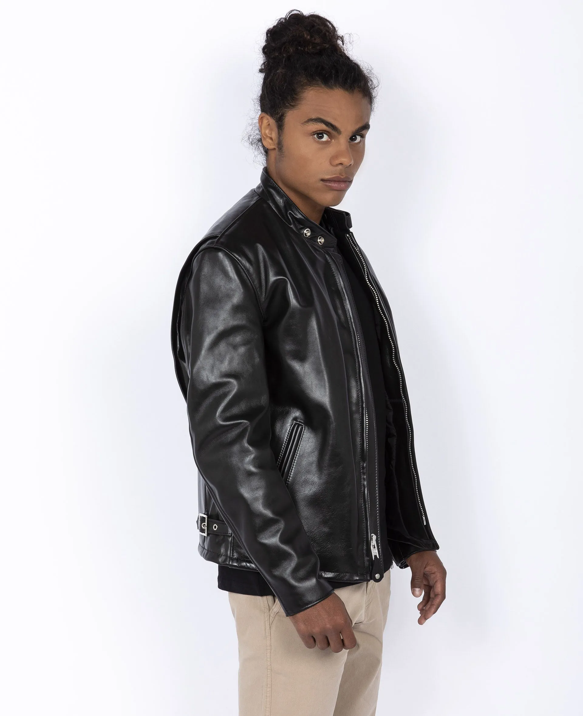 Blouson motard mythique USA, cuir de cheval 