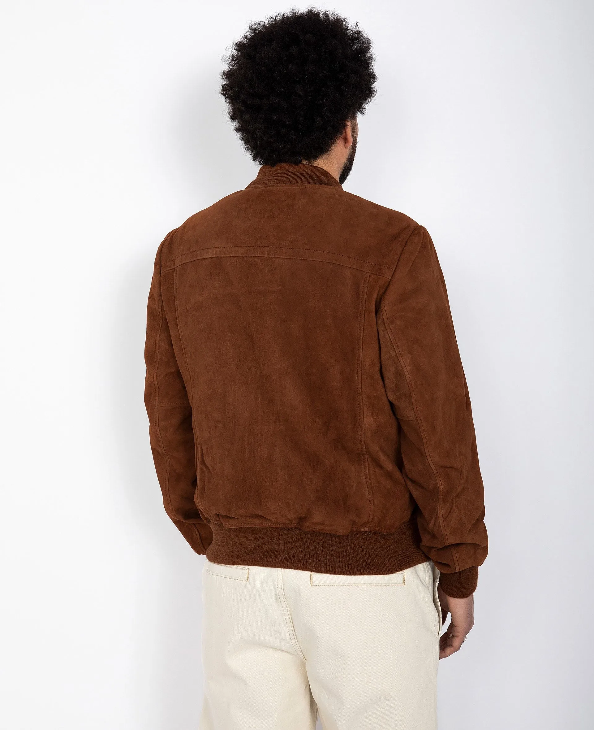 Blouson rétro, cuir de chèvre