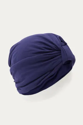 Bonnet-turban en jersey Femme - Marine