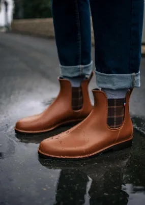 BOOTS MONTPLUIE COGNAC CARREAUX