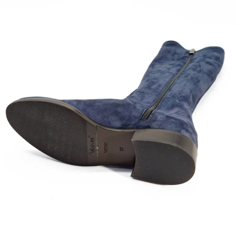 Botte confortable en velours marine - Lorenzo Masiero - Scarpe