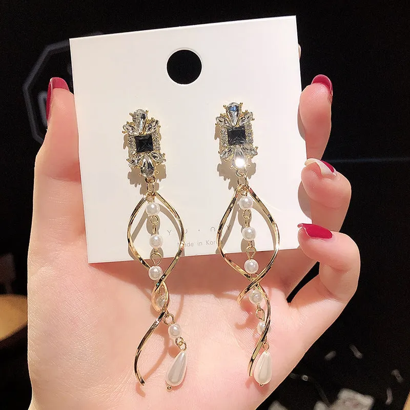 Boucles d'Oreilles Perle Vintage