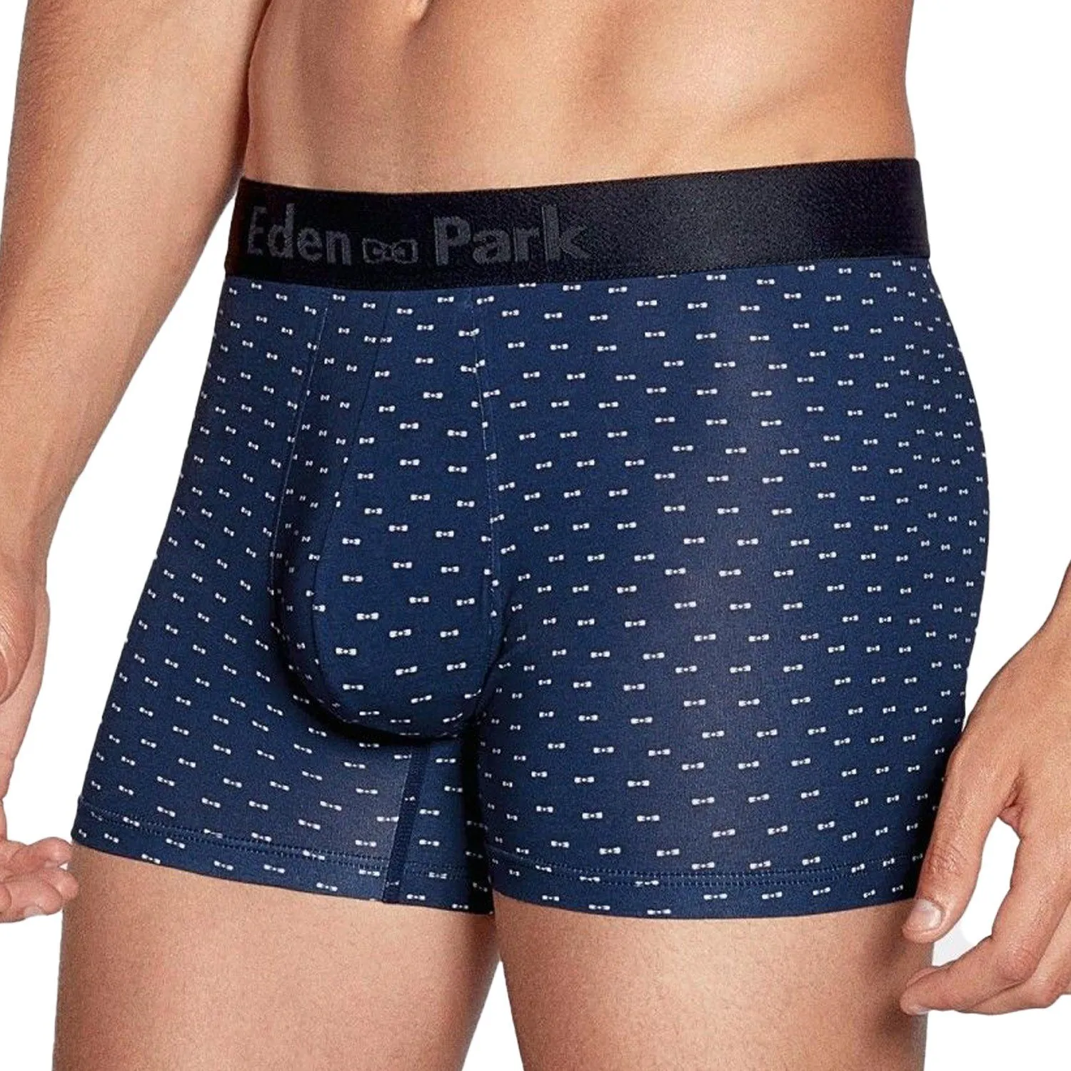 Boxer Eden Park motif noeuds papillon blanc- bleu - Eden Park : ven...