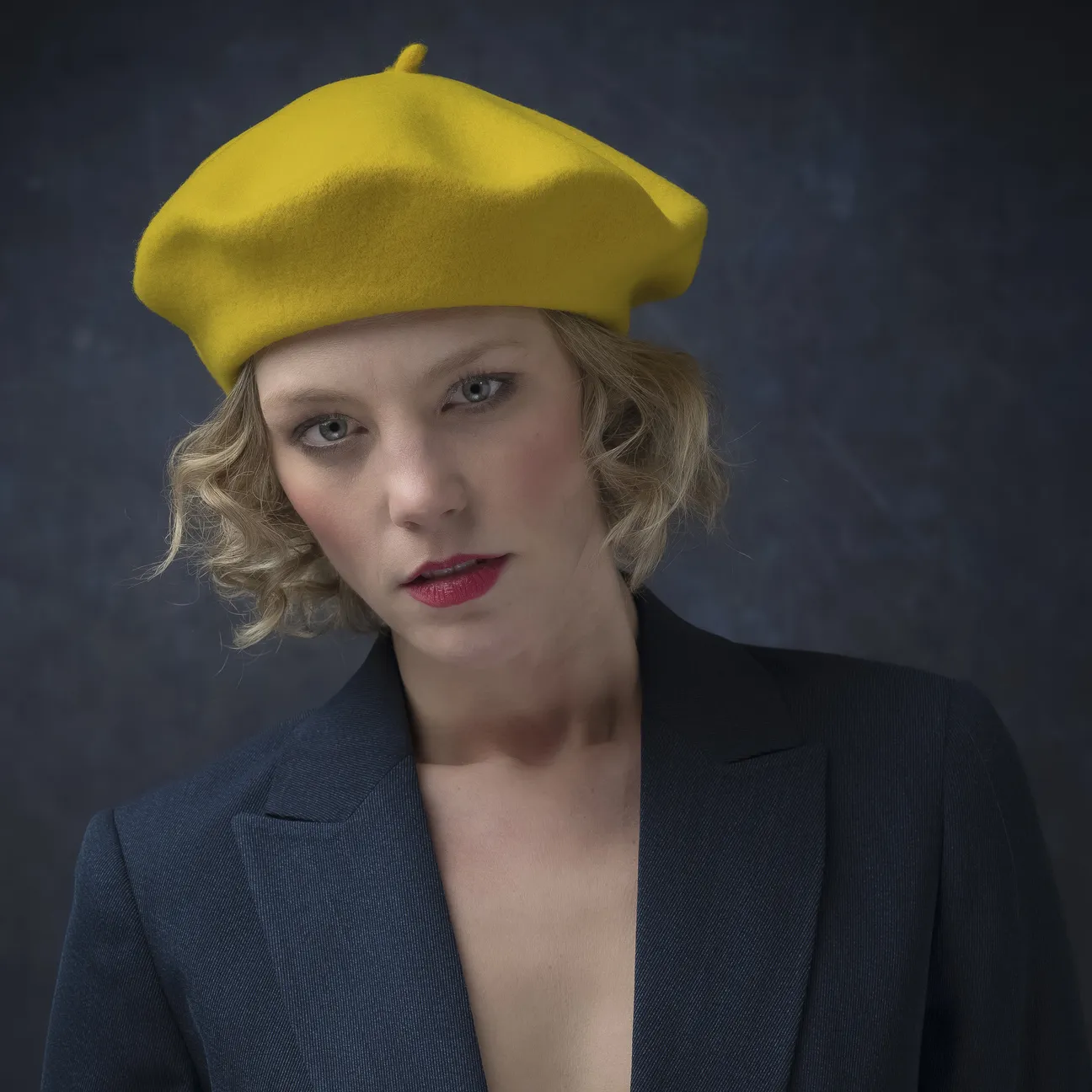 Béret avec Cachemire by Barascon --> Chapeaux, casquettes & bonnets en ligne ▷ Chapeaushop