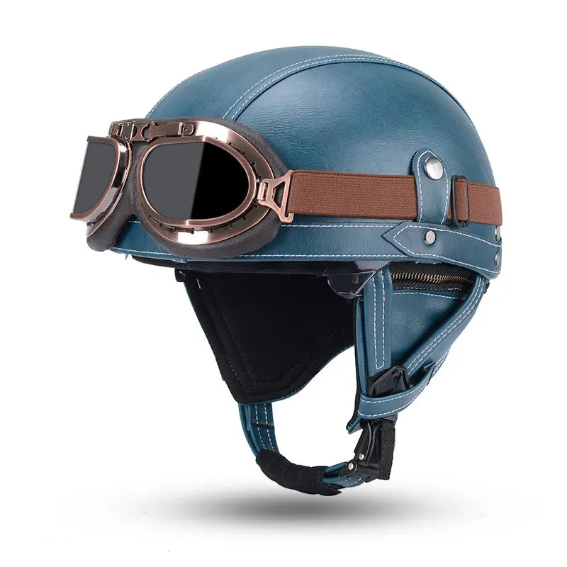 Casque De Moto classique, rétro, demi-couture Burny