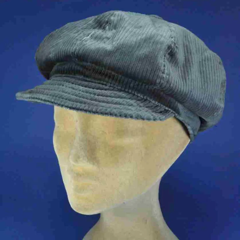 Casquette velours gavroche visière souple | Casquettes hiver femme rétro