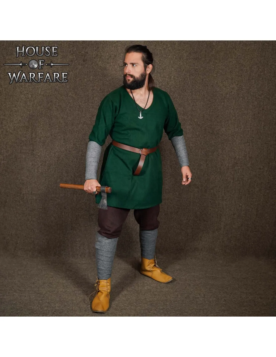 Chaussettes en laine filetée Viking (368 cm.) ⚔️ Boutique Épées