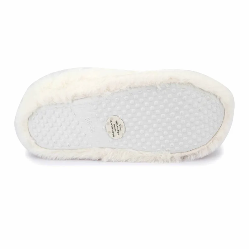 Chaussons fausse fourrure pompon antidérapant Claire Femme ETINCELLE 