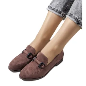 Chaussures Talisa en cuir marron brun