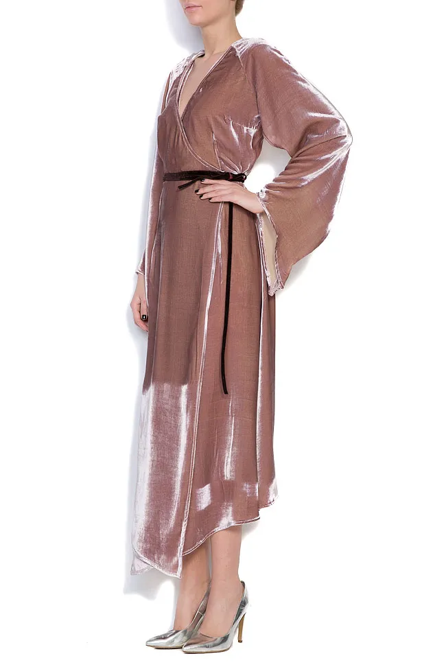 DALB by Mihaela Dulgheru Robe Chestnut, en velours de soie