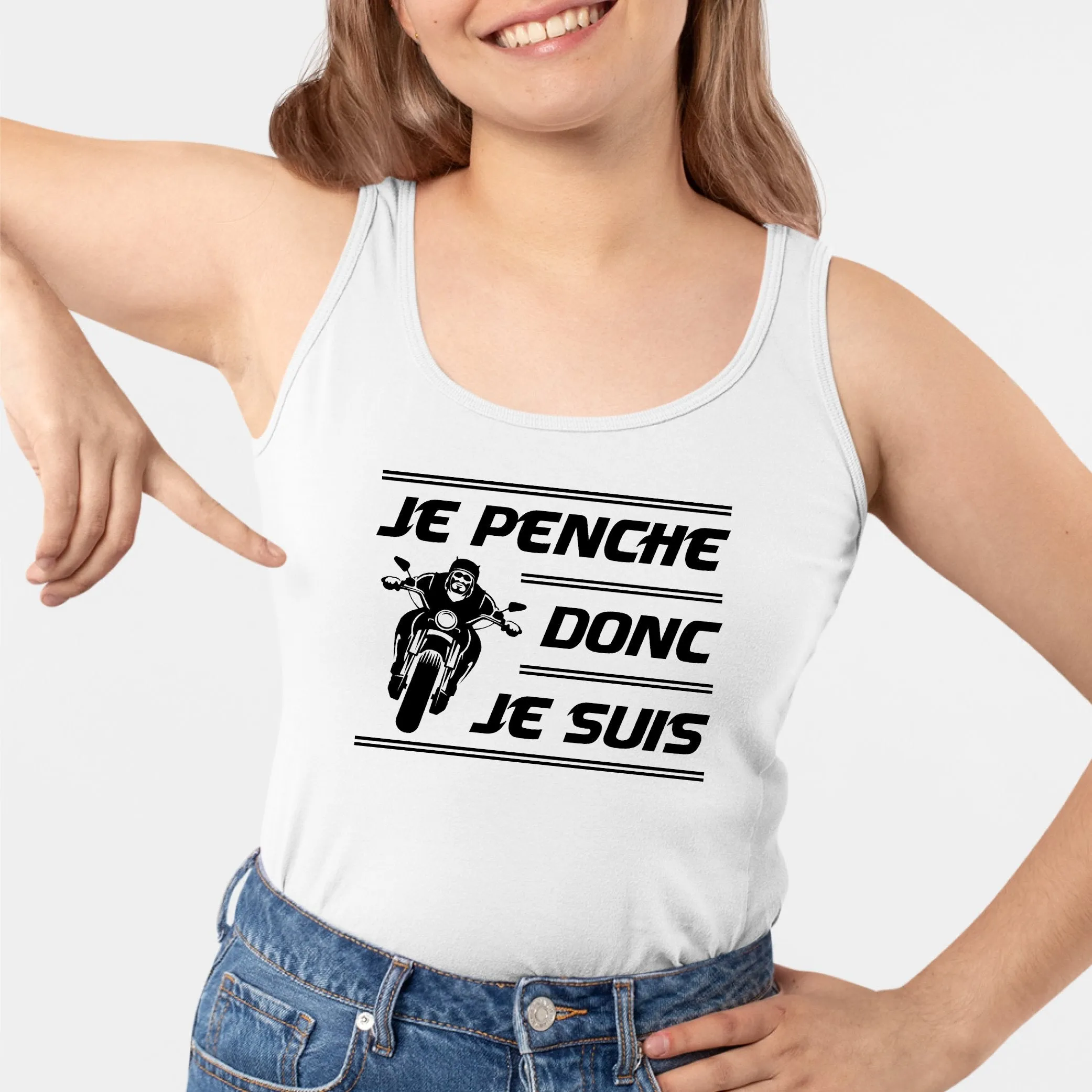 Débardeur Femme Je penche donc je suis