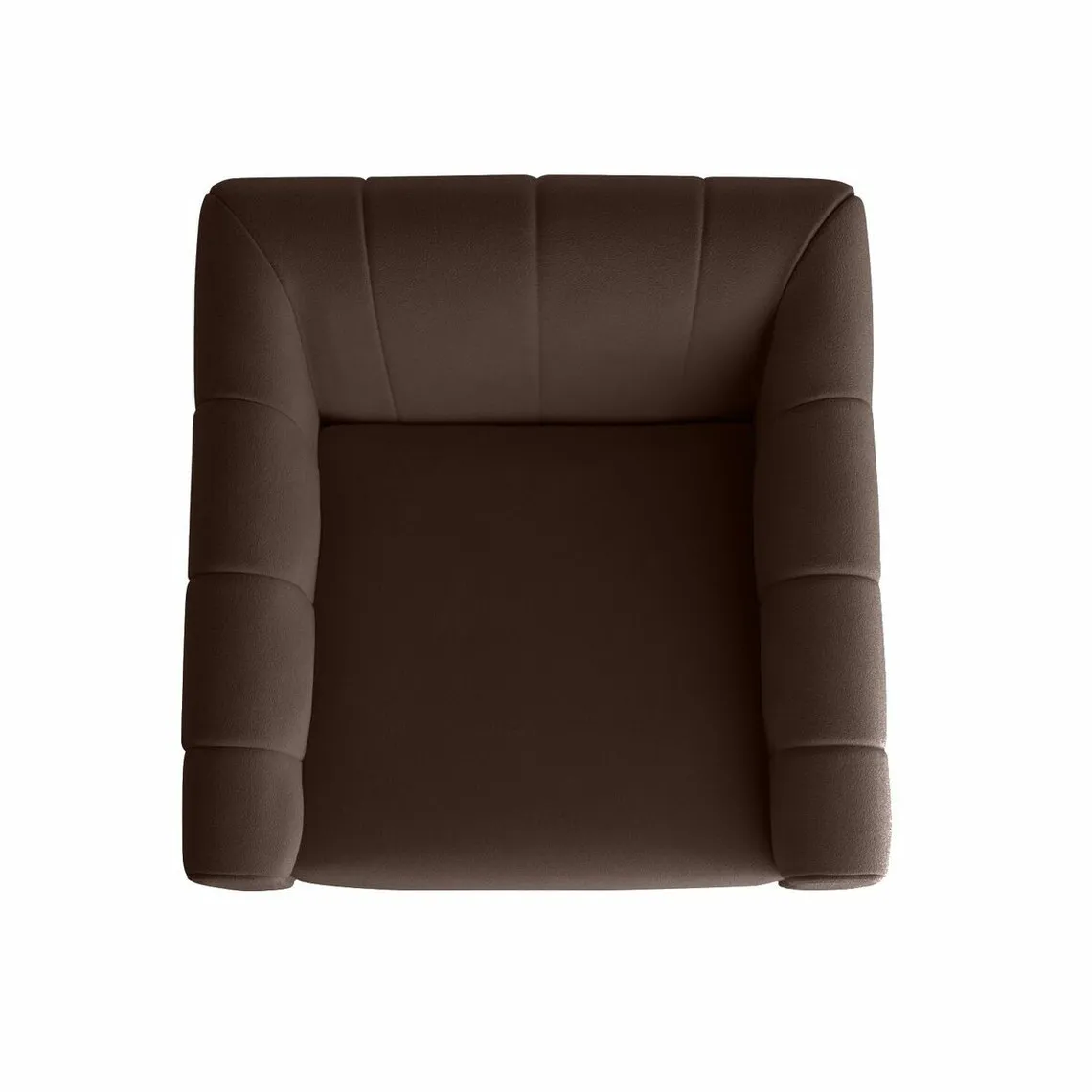 Fauteuil en velours marron | 3 Suisses