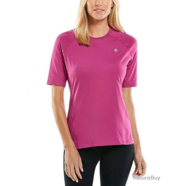 Fitness Top anti UV femme Devi Rhubarbe Violet