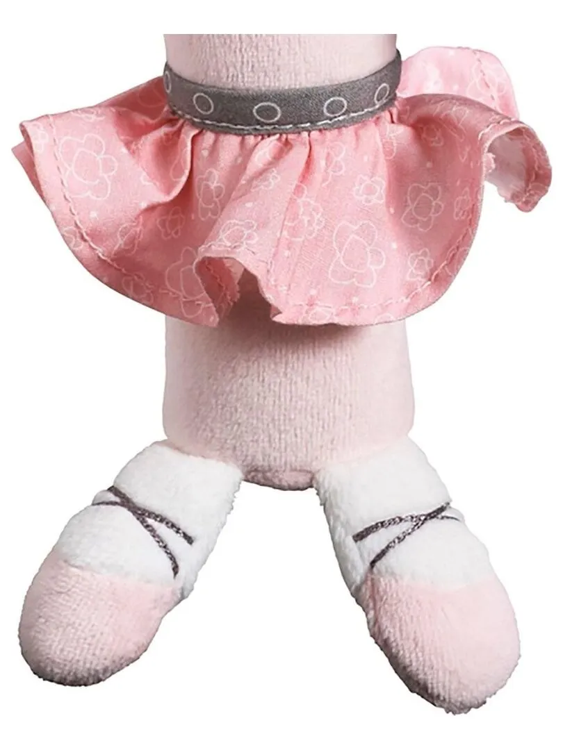 Hochet Petite souris danseuse étoile en velours Rose - SAUTHON - Rose