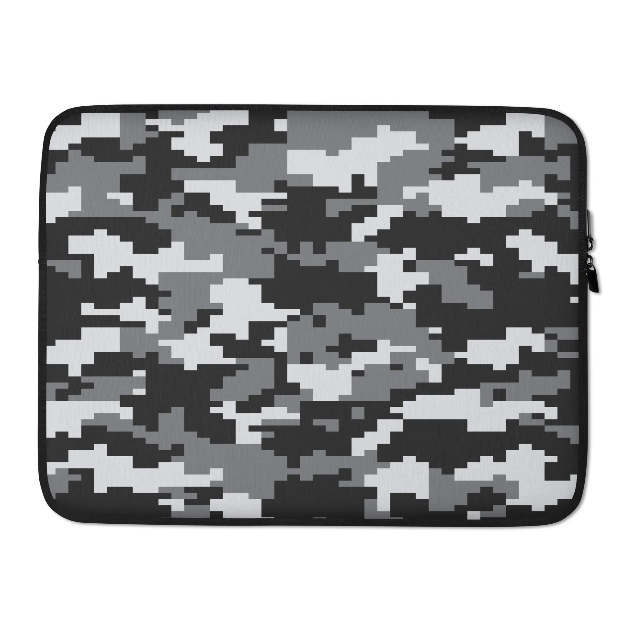 Housse Pour Ordinateur Portable style militaire noir et blanc