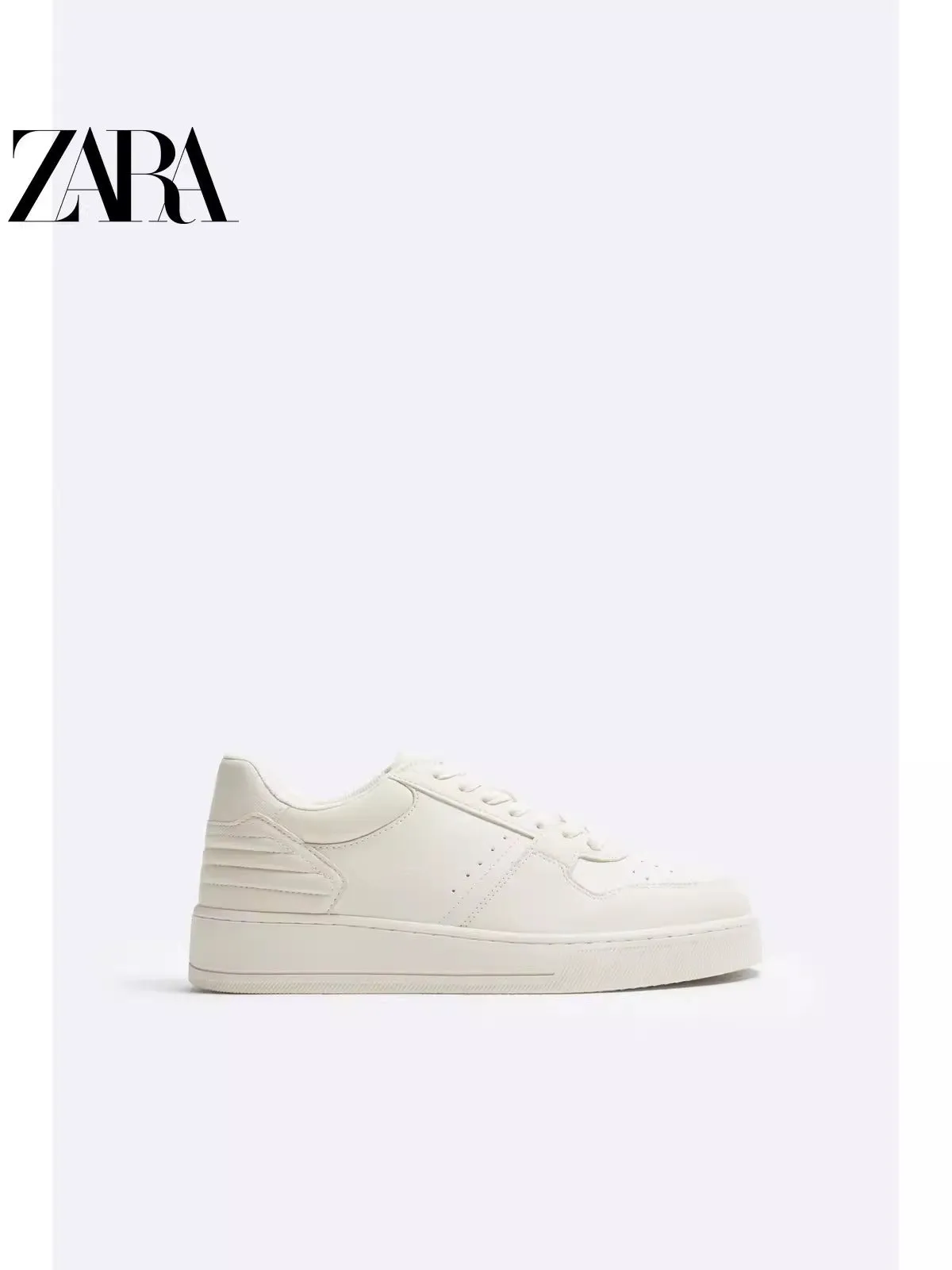 Importé  - ZARA NEW - Chaussure Homme Baskets Rétro Décontractées - Blanc