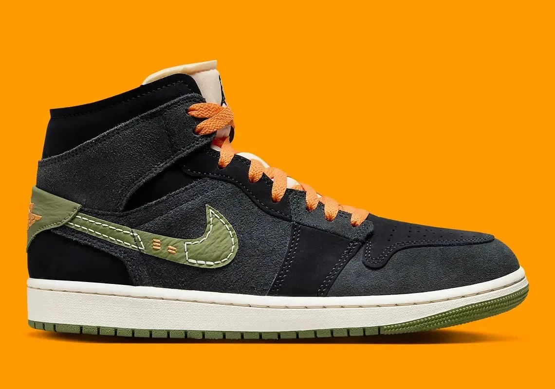 Jordan 1 Mid SE Craft Anthracite Light Olive