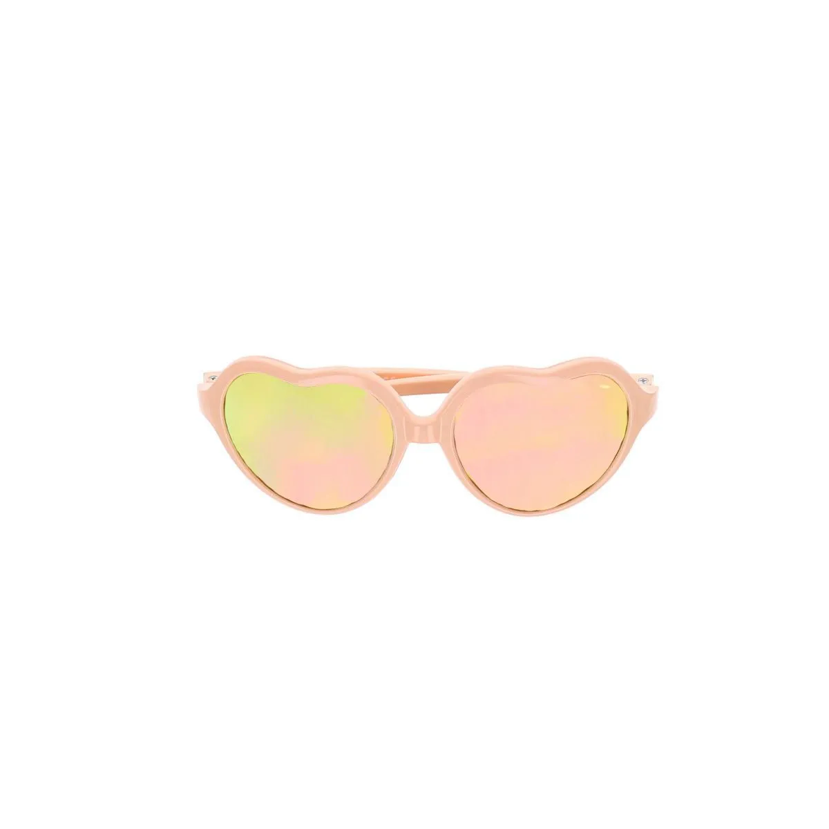 Lunettes de soleil coeurs orange pâle