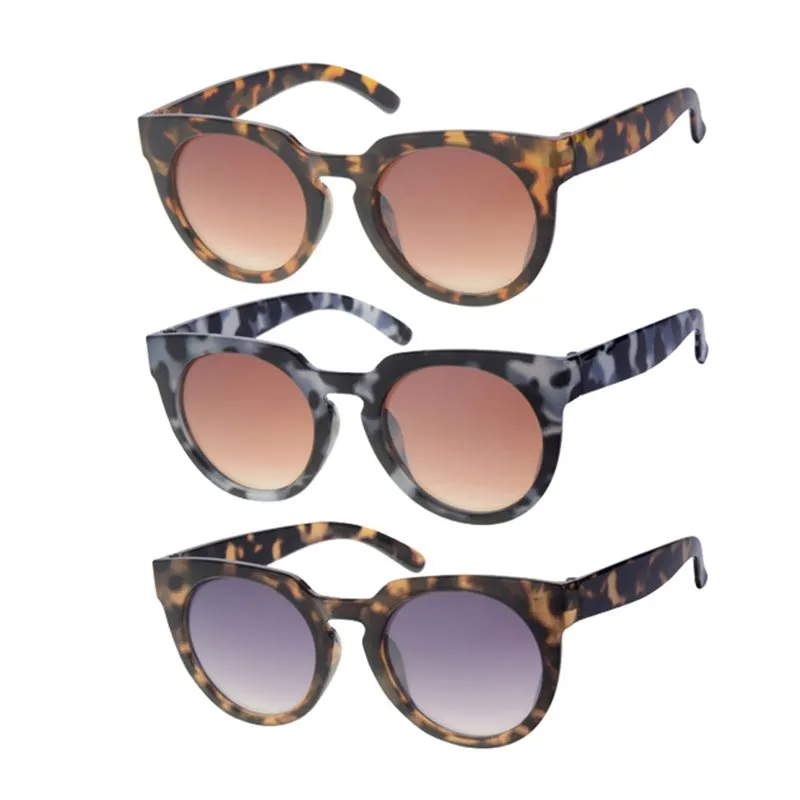 Lunettes de Soleil à motif Léopard en Trois Finitions pour Femme 