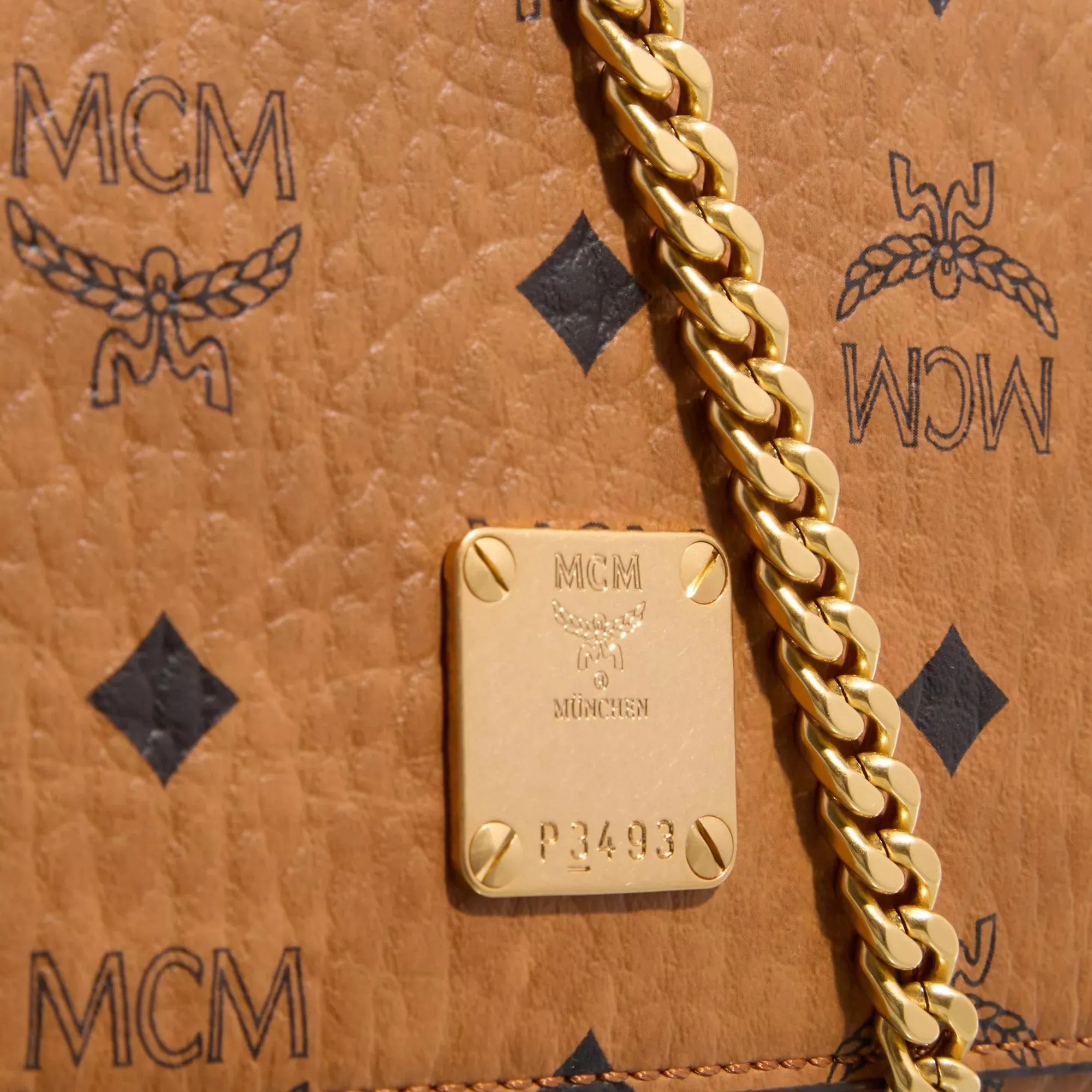 MCM Aren Vi Crossbody Mini  Cognac | Sac à bandoulière