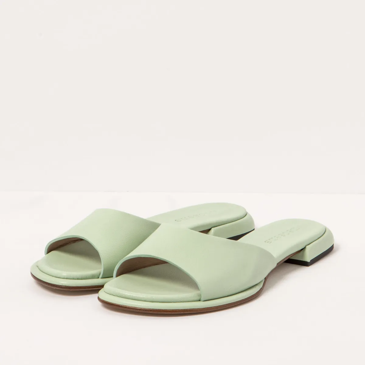 Mules en cuir - Vert