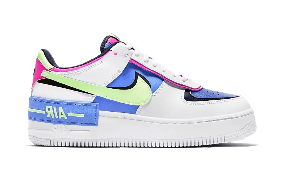 Nike Air Force 1 Shadow White Sapphire Barely Volt