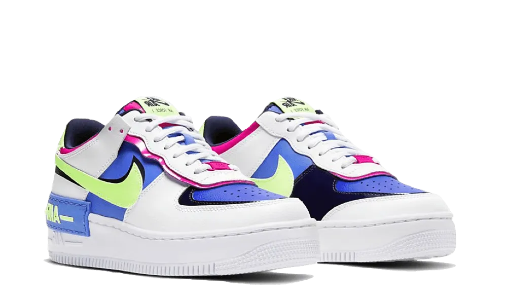 Nike Air Force 1 Shadow White Sapphire Barely Volt