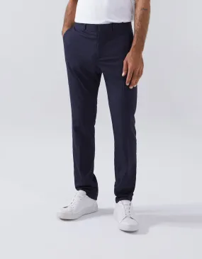 Pantalon de costume SLIM marine Seersucker Homme