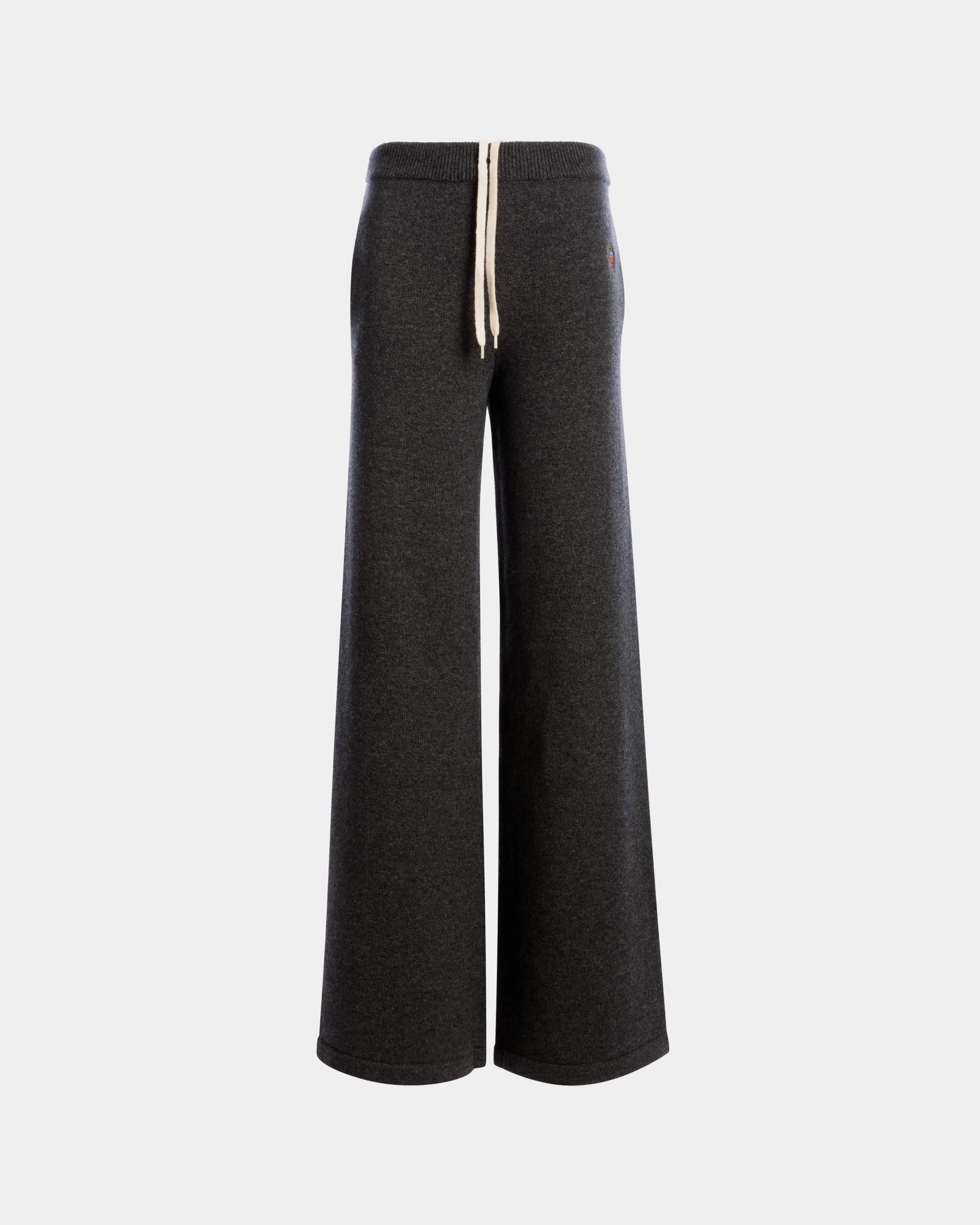 Pantalon En Maille De Laine Et Cachemire Dark Grey