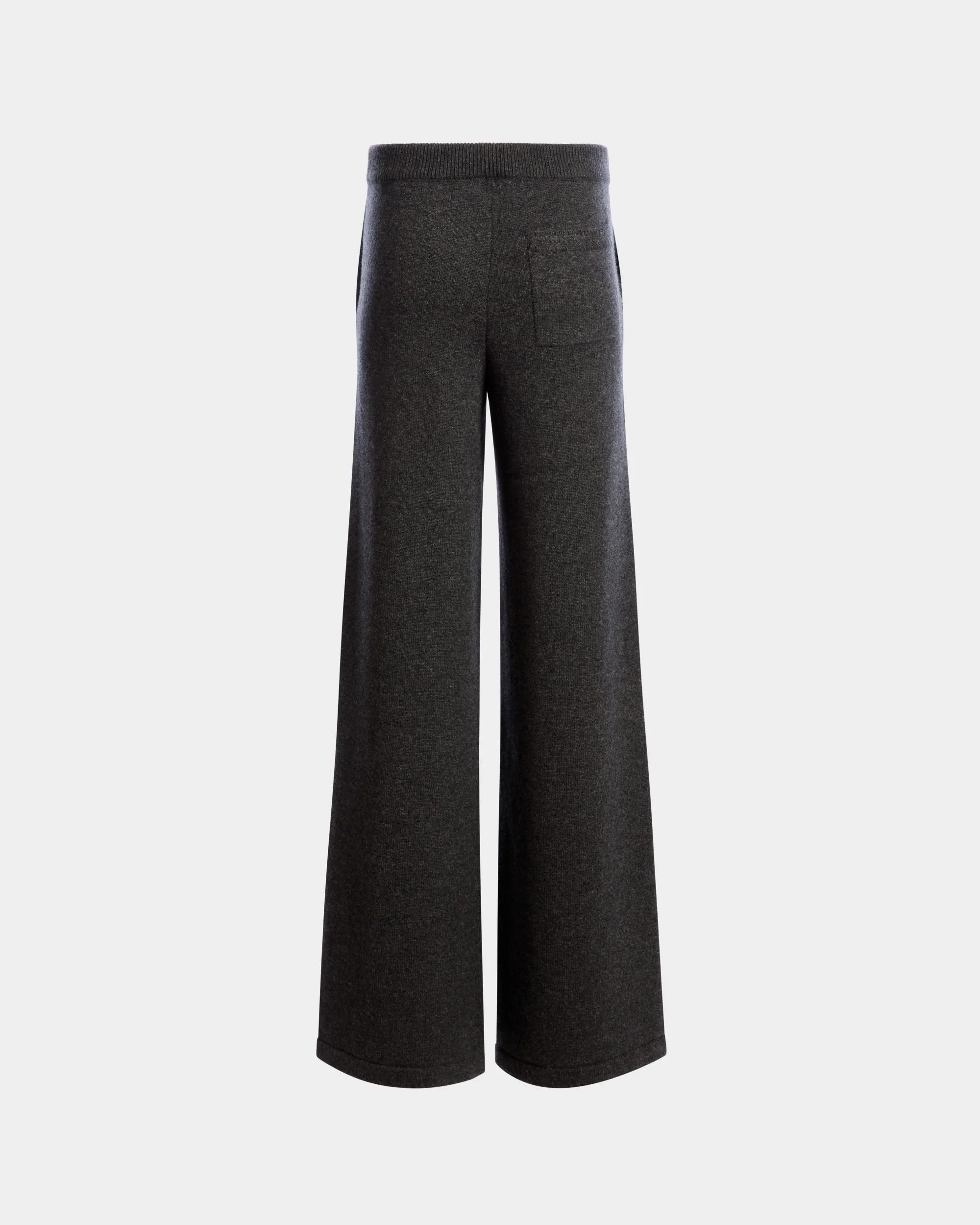 Pantalon En Maille De Laine Et Cachemire Dark Grey