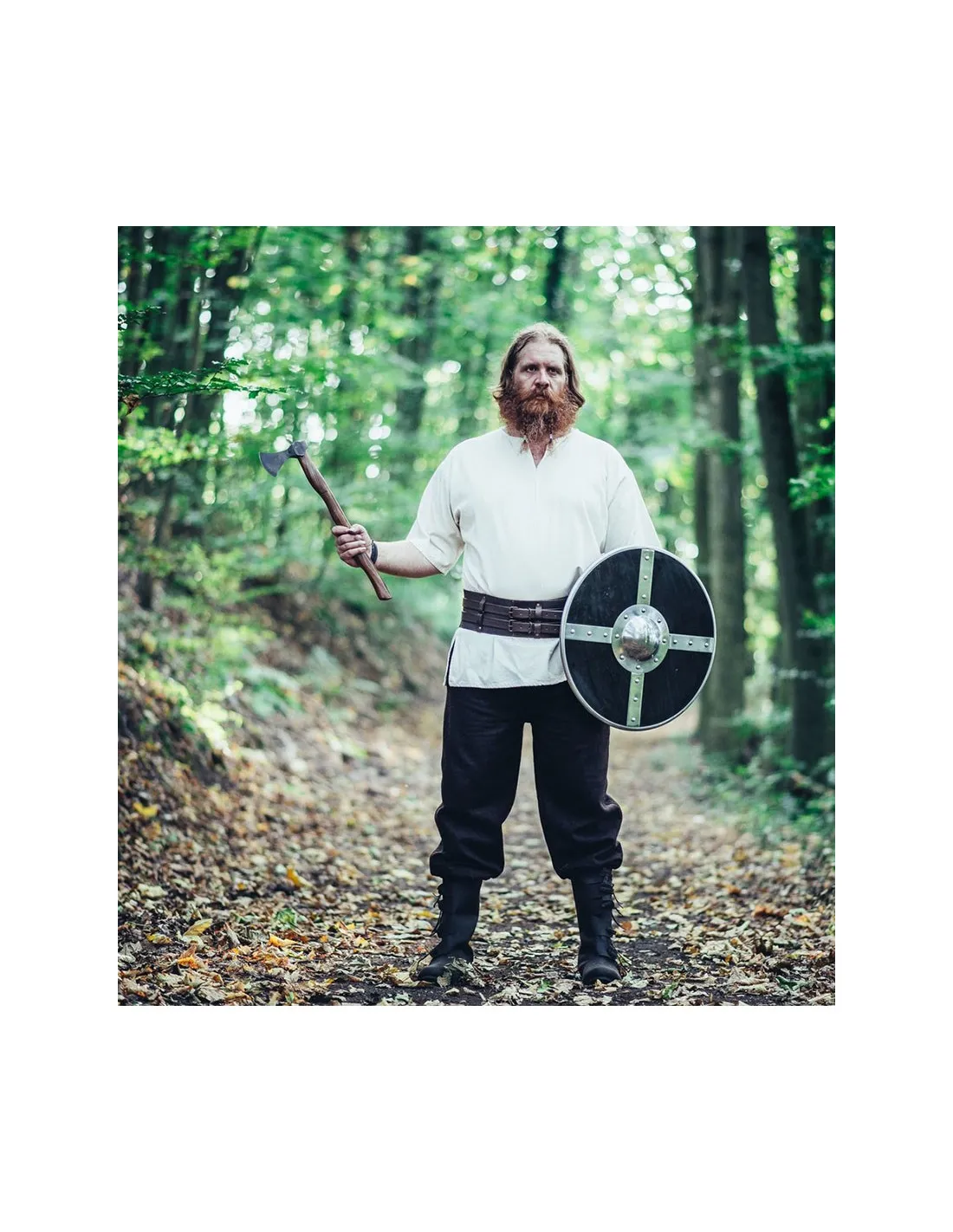 Pantalon viking en laine, modèle Harald, marron ⚔️ Boutique Épées