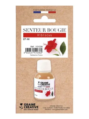 Parfum pour bougies 27 ml - Senteur Hibiscus - Multicolore