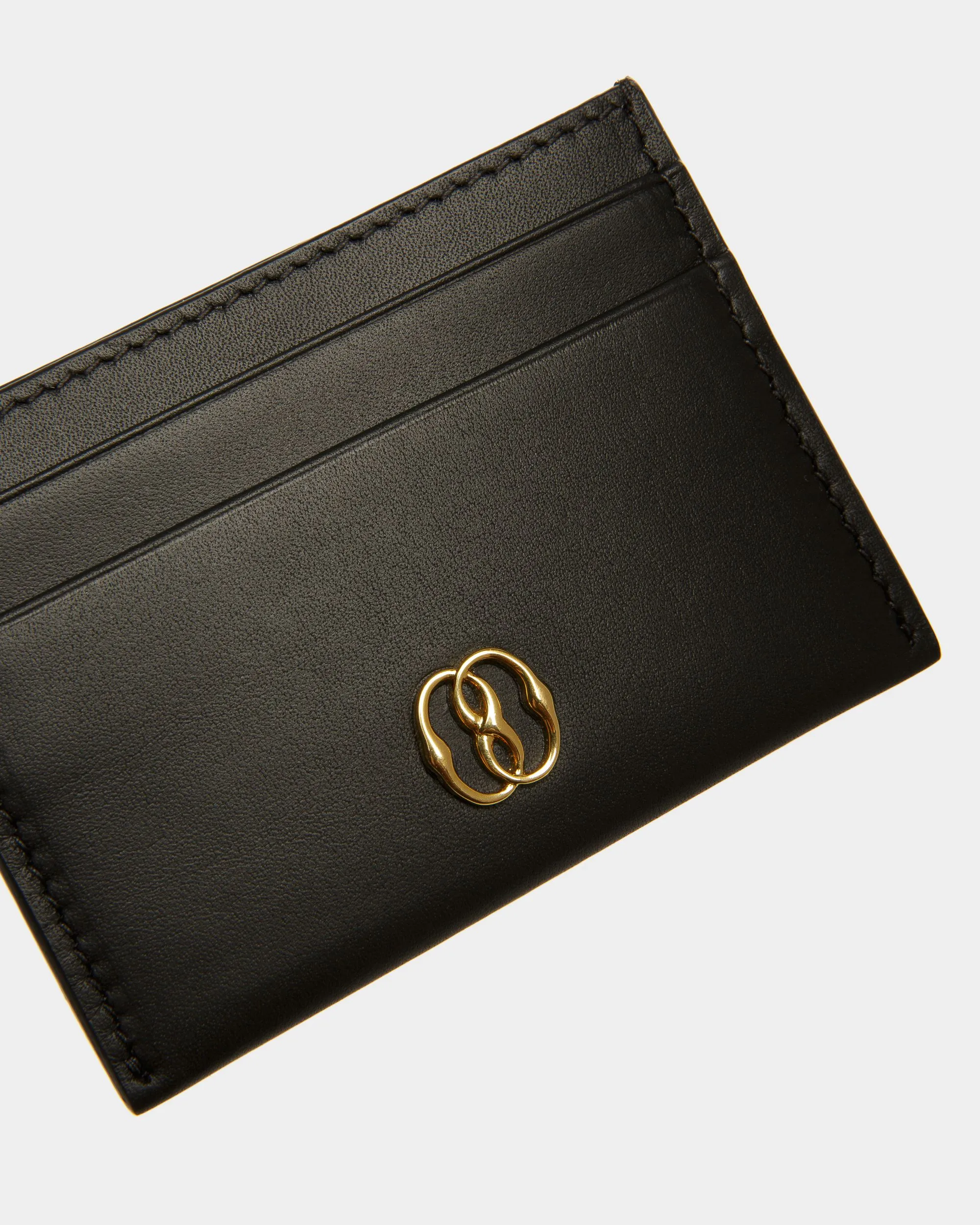 Porte-cartes Emblem En Cuir Noir