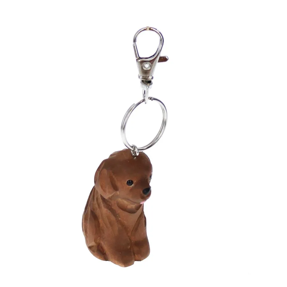 Porte-clés en bois chien Petit toi - Le petit Souk