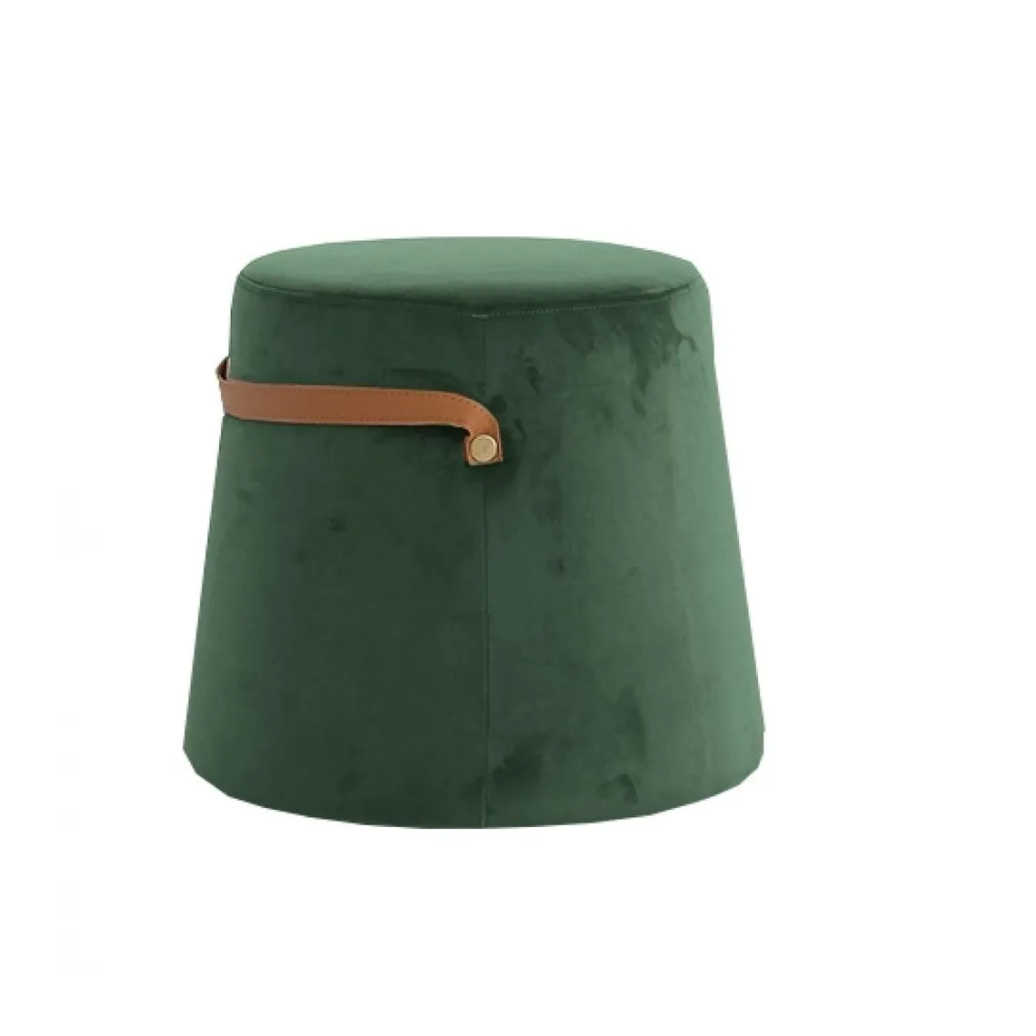 Pouf en Velours Vert Style Scandinave | 3 Suisses