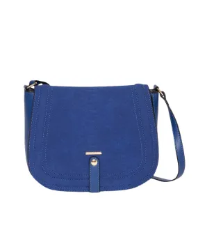 Sac à Bandoulière Bleu Roi Femme Manoukian Vanina